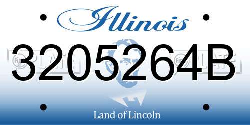 3205264B Illinois License Plate