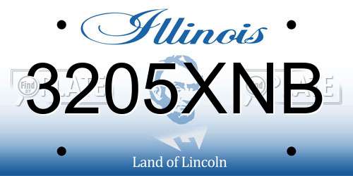 3205XNB Illinois License Plate