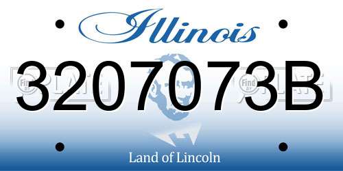 3207073B Illinois License Plate