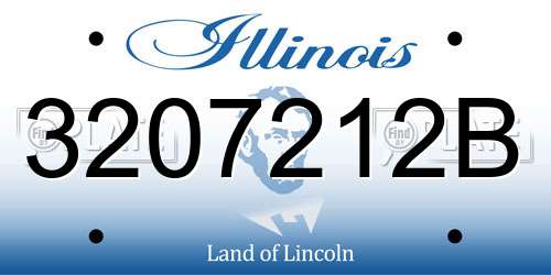3207212B Illinois License Plate