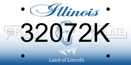32072K Illinois License Plate