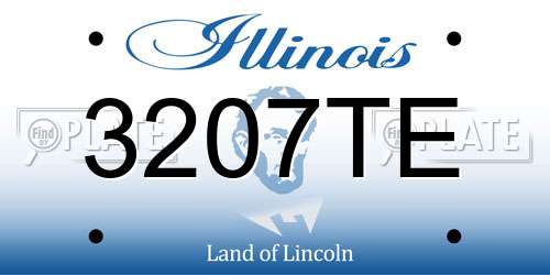 3207TE Illinois License Plate
