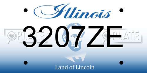 3207ZE Illinois License Plate
