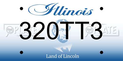 320TT3 Illinois License Plate