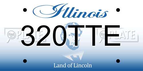 320TTE Illinois License Plate