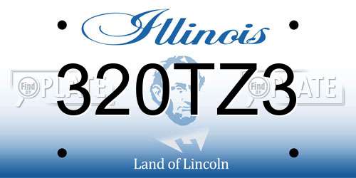320TZ3 Illinois License Plate