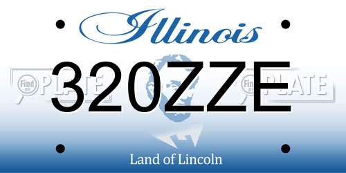 320ZZE Illinois License Plate