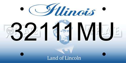32111MU Illinois License Plate