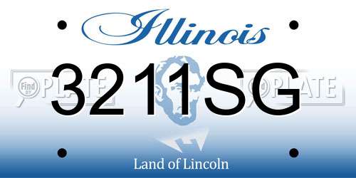 3211SG Illinois License Plate