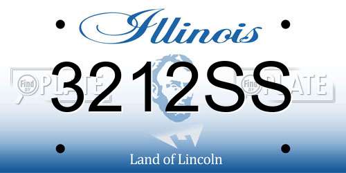 3212SS Illinois License Plate