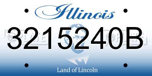 3215240B Illinois License Plate