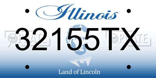 32155TX Illinois License Plate