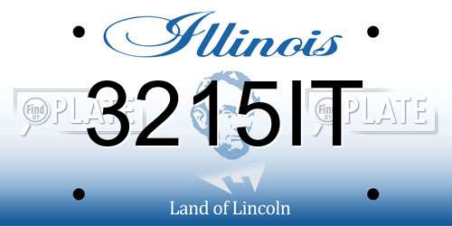 3215IT Illinois License Plate