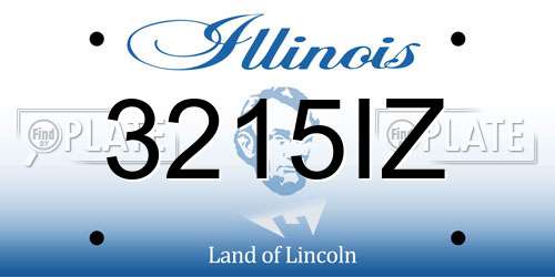 3215IZ Illinois License Plate
