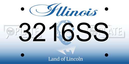 3216SS Illinois License Plate