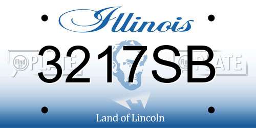 3217SB Illinois License Plate