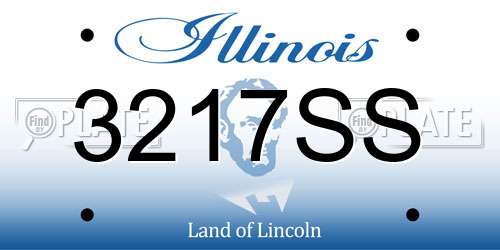 3217SS Illinois License Plate