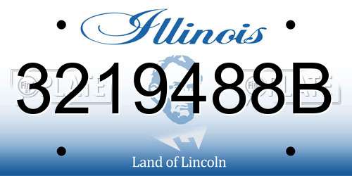 3219488B Illinois License Plate