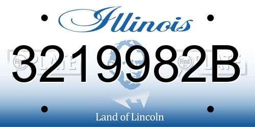 3219982B Illinois License Plate