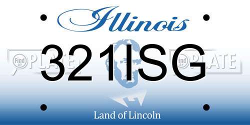 321ISG Illinois License Plate