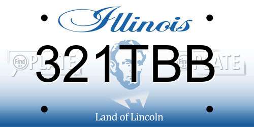 321TBB Illinois License Plate