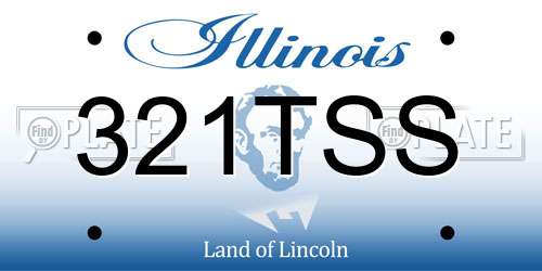 321TSS Illinois License Plate
