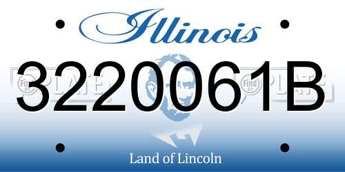 3220061B Illinois License Plate