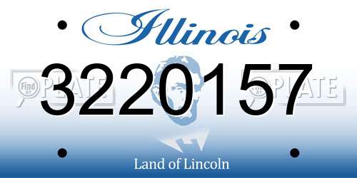 3220157 Illinois License Plate