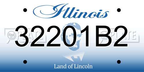 32201B2 Illinois License Plate