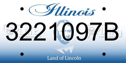 3221097B Illinois License Plate