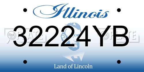 32224YB Illinois License Plate