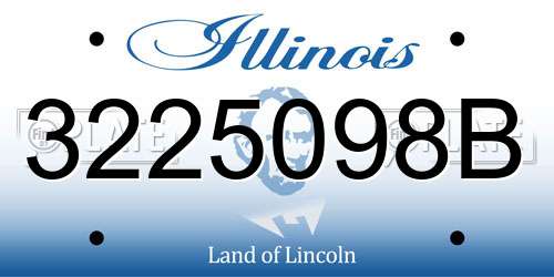 3225098B Illinois License Plate