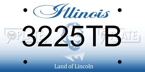 3225TB Illinois License Plate