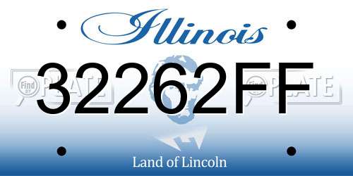 32262FF Illinois License Plate