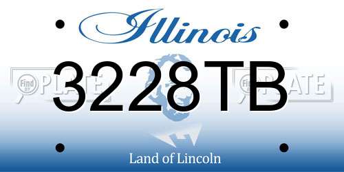 3228TB Illinois License Plate