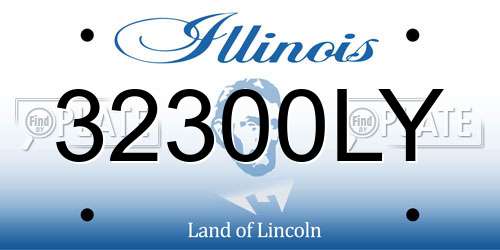 32300LY Illinois License Plate