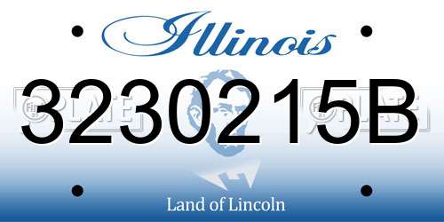 3230215B Illinois License Plate