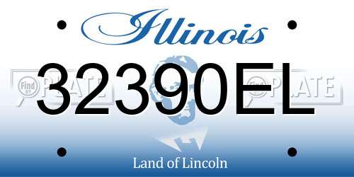32390EL Illinois License Plate