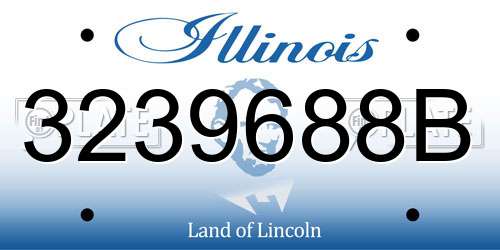 3239688B Illinois License Plate