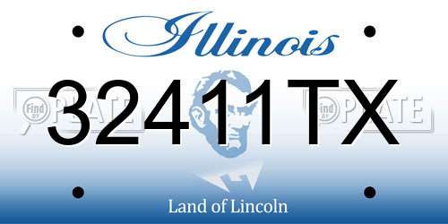 32411TX Illinois License Plate