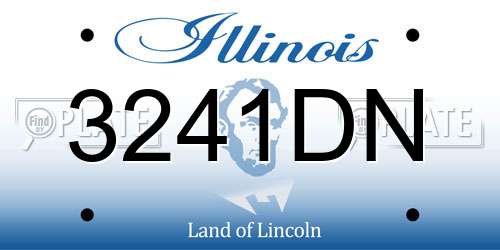 3241DN Illinois License Plate