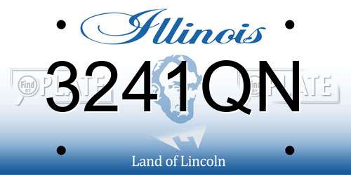 3241QN Illinois License Plate