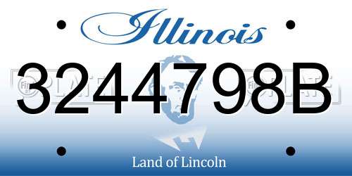 3244798B Illinois License Plate