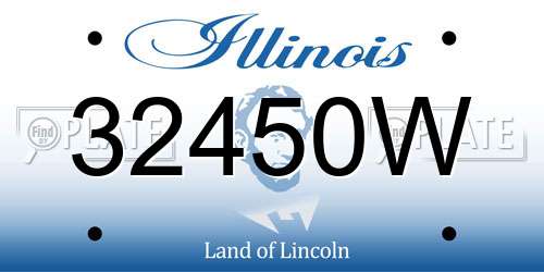32450W Illinois License Plate