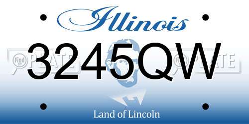 3245QW Illinois License Plate