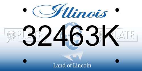32463K Illinois License Plate