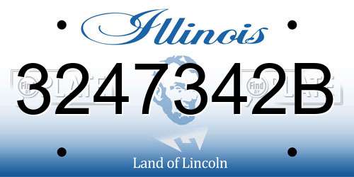 3247342B Illinois License Plate