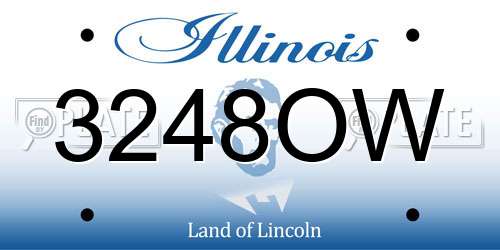 3248OW Illinois License Plate