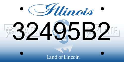 32495B2 Illinois License Plate