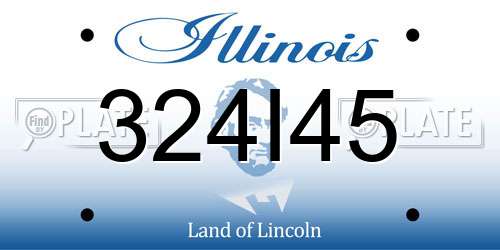 324I45 Illinois License Plate